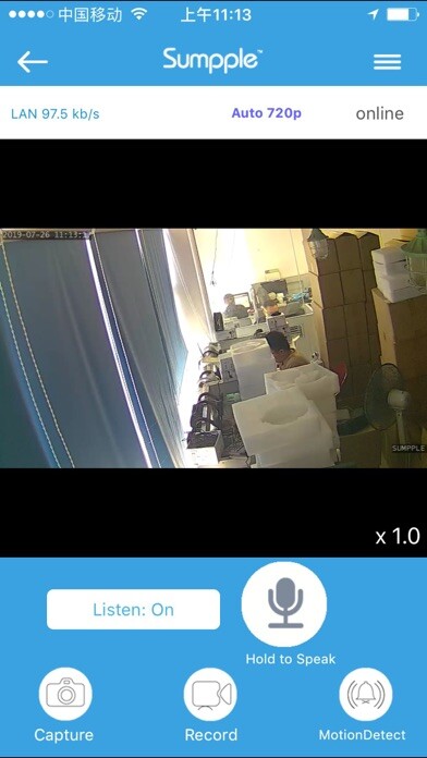 Emulate iPhone app Sumpple SmartCam using MyAndroid