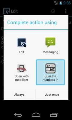 Emulate Android APK Sum the numbers in the text Emulate Android APK Sum the numbers in the text
