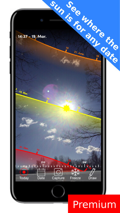 Emulate iPhone app SunApp Augmented Reality using MyAndroid