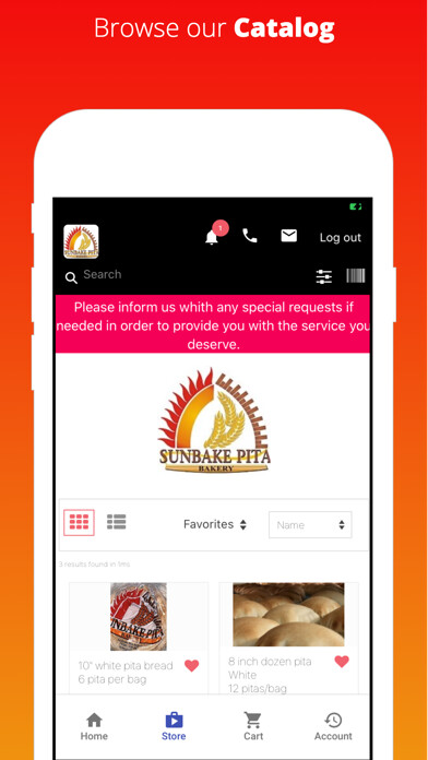 Emulate iPhone app Sunbake Pita Factory using MyAndroid Emulate iPhone app Sunbake Pita Factory using MyAndroid