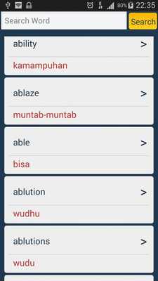 Emulate Android APK Sundanese Dictionary - Offline