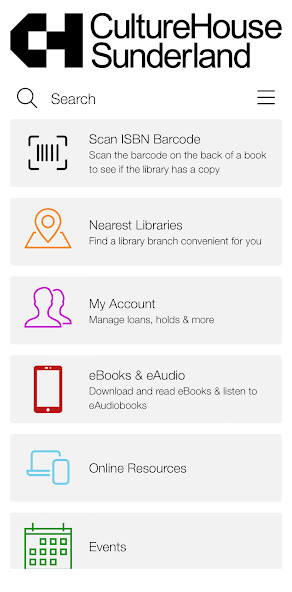 Emulate iPhone app Sunderland Libraries using MyAndroid Emulate iPhone app Sunderland Libraries using MyAndroid