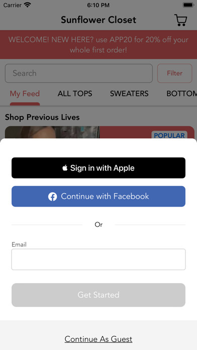Emulate iPhone app Sunflower Closet using MyAndroid Emulate iPhone app Sunflower Closet using MyAndroid