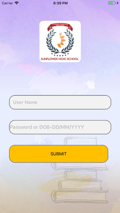 Emulate iPhone app Sunflower Vedic School using MyAndroid