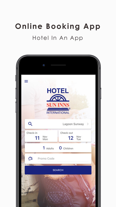 Emulate iPhone app Sun Inns Hotel - Booking using MyAndroid Emulate iPhone app Sun Inns Hotel - Booking using MyAndroid