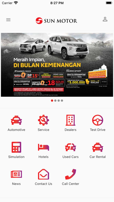 Emulate iPhone app Sun Motor Group using MyAndroid