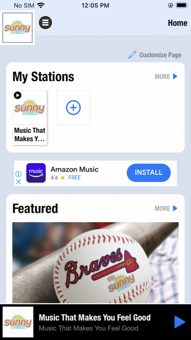 Emulate iPhone app Sunny 102.7 using MyAndroid Emulate iPhone app Sunny 102.7 using MyAndroid