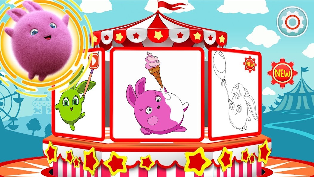 Run android online APK Sunny Bunnies: Coloring Book from MyAndroid or emulate Sunny Bunnies: Coloring Book using MyAndroid