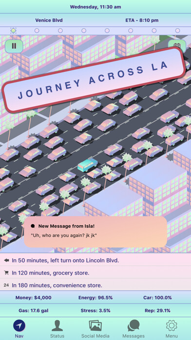 Emulate iPhone app sunny LA: trek to hollywood hills using MyAndroid