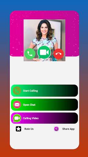 Run android online APK Sunny Leon Fake Video Call fun from MyAndroid or emulate Sunny Leon Fake Video Call fun using MyAndroid