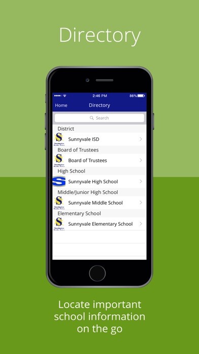 Emulate iPhone app Sunnyvale ISD TX using MyAndroid Emulate iPhone app Sunnyvale ISD TX using MyAndroid