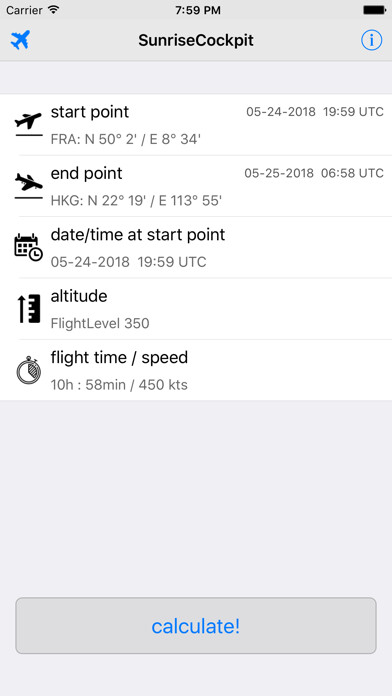 Emulate iPhone app SunriseCockpit using MyAndroid Emulate iPhone app SunriseCockpit using MyAndroid