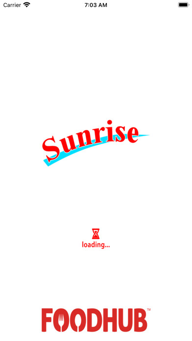 Emulate iPhone app Sunrise Kebab & Pizza House using MyAndroid