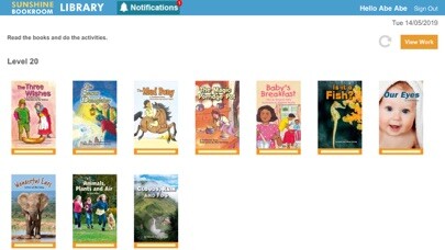 Emulate iPhone app Sunshine Bookroom using MyAndroid