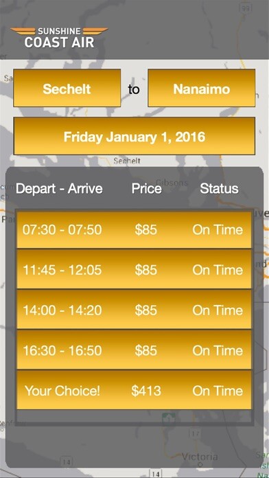 Emulate iPhone app Sunshine Coast Air using MyAndroid Emulate iPhone app Sunshine Coast Air using MyAndroid