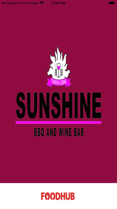 Emulate iPhone app Sunshine Meze BBQ Wine using MyAndroid Emulate iPhone app Sunshine Meze BBQ Wine using MyAndroid