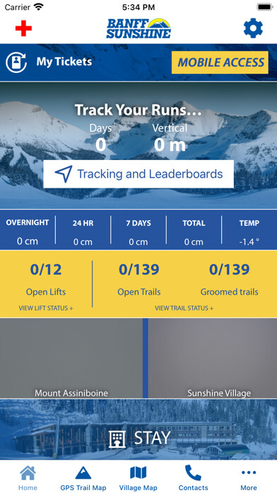Emulate iPhone app Sunshine Village Banff using MyAndroid Emulate iPhone app Sunshine Village Banff using MyAndroid