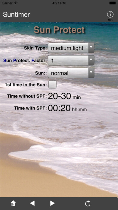 Emulate iPhone app Sun Timer using MyAndroid