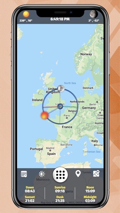 Emulate iPhone app Sun Tracking using MyAndroid