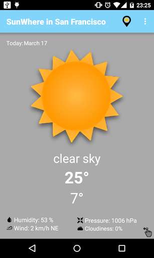 Run android online APK SunWhere from MyAndroid or emulate SunWhere using MyAndroid