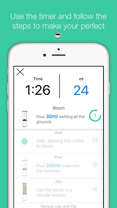 Emulate iPhone app Sup Coffee Timer using MyAndroid Emulate iPhone app Sup Coffee Timer using MyAndroid