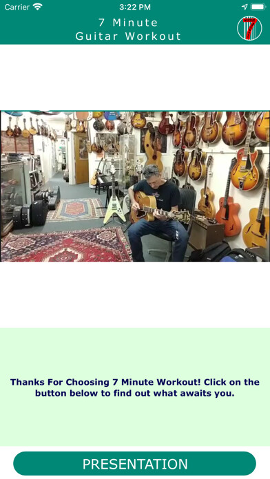 Emulate iPhone app Super 7 Minute Guitar Workout using MyAndroid Emulate iPhone app Super 7 Minute Guitar Workout using MyAndroid
