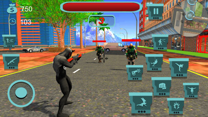 Emulate iPhone app Super Black Rope Hero Fighting using MyAndroid Emulate iPhone app Super Black Rope Hero Fighting using MyAndroid