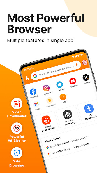 Run android online APK Super Browser Mini - Only 8MB from MyAndroid or emulate Super Browser Mini - Only 8MB using MyAndroid