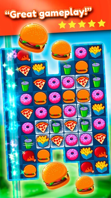 Emulate iPhone app Super Burger Match 3 Deluxe HD using MyAndroid Emulate iPhone app Super Burger Match 3 Deluxe HD using MyAndroid