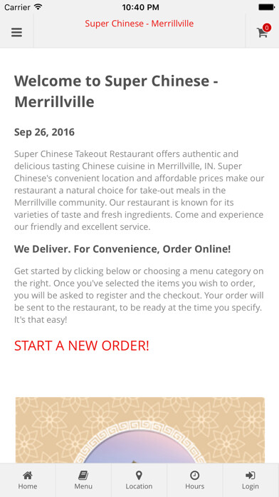 Emulate iPhone app Super Chinese - Merrillville using MyAndroid Emulate iPhone app Super Chinese - Merrillville using MyAndroid