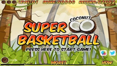Emulate iPhone app Super Coconut Basketball Free using MyAndroid