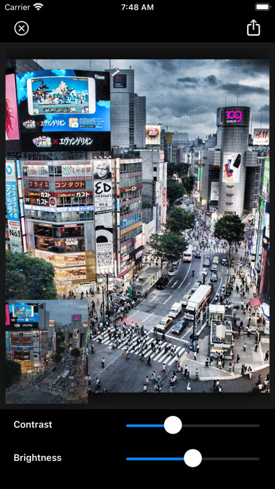 Emulate iPhone app Super Contrast - Enhance Photo using MyAndroid