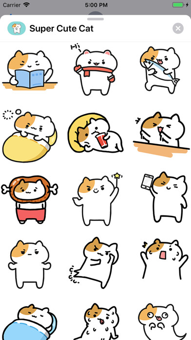 Emulate iPhone app Super Cute Cat Animated using MyAndroid