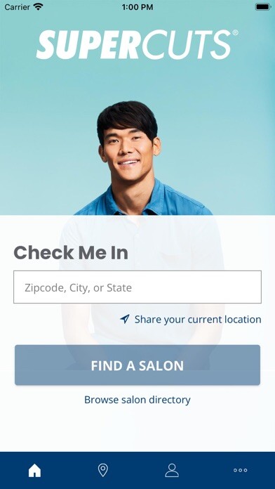 Emulate iPhone app Supercuts Hair Salon Check-in using MyAndroid