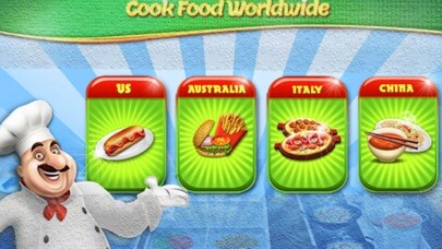 Emulate iPhone app Super Delights Food Cooking Market using MyAndroid