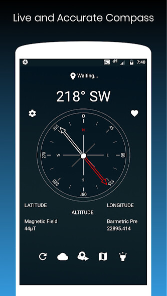 Run android online APK Super Digital Compass - Live Location and Weather from MyAndroid or emulate Super Digital Compass - Live Location and Weather using MyAndroid