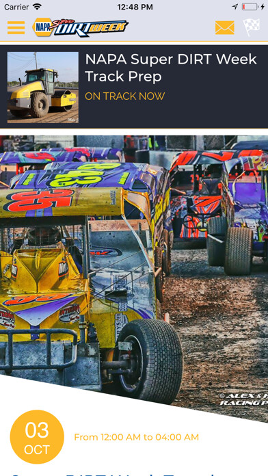 Emulate iPhone app Super DIRT Week using MyAndroid