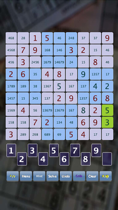 Emulate iPhone app SuperDoKu Sudoku using MyAndroid