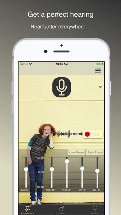 Emulate iPhone app Super Ear - Hearing Enhancer using MyAndroid Emulate iPhone app Super Ear - Hearing Enhancer using MyAndroid
