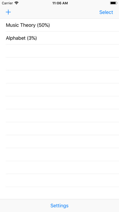 Emulate iPhone app Super Flash Cards using MyAndroid