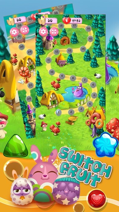 Emulate iPhone app Super fruit! Donut cookie gaden jam! using MyAndroid Emulate iPhone app Super fruit! Donut cookie gaden jam! using MyAndroid