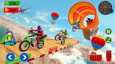 Emulate iPhone app Superhero Bike Racing Games using MyAndroid