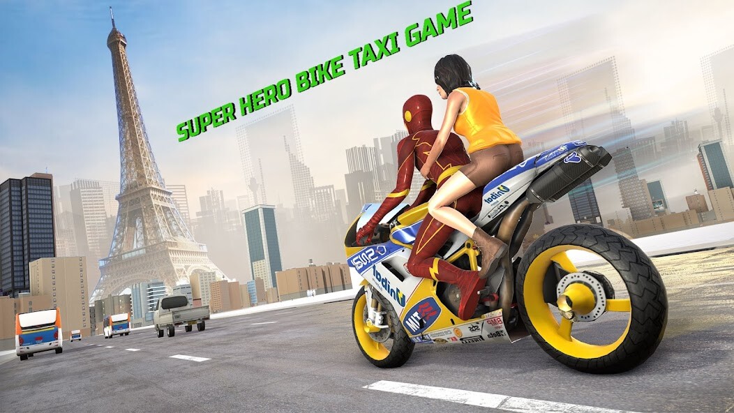Run android online APK Superhero Bike Taxi Games Ride from MyAndroid or emulate Superhero Bike Taxi Games Ride using MyAndroid