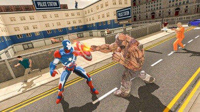 Emulate iPhone app Superhero Captain Robot using MyAndroid