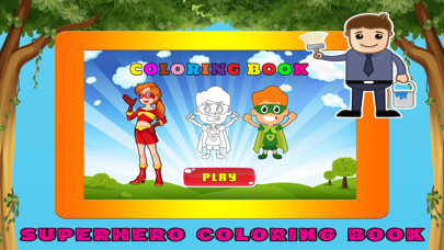 Emulate iPhone app Superhero Coloring Book Pages - Learn to Painting using MyAndroid Emulate iPhone app Superhero Coloring Book Pages - Learn to Painting using MyAndroid