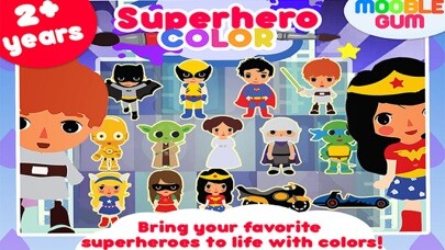 Emulate iPhone app superhero coloring book - painting app for kids - learn how to paint a super heroes using MyAndroid Emulate iPhone app superhero coloring book - painting app for kids - learn how to paint a super heroes using MyAndroid