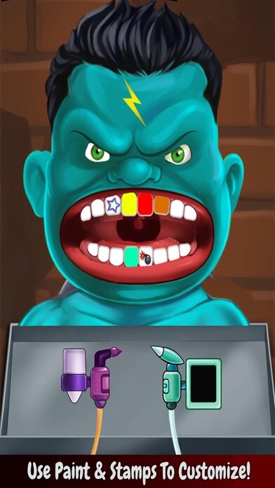 Emulate iPhone app Superhero Dentist Action Game using MyAndroid Emulate iPhone app Superhero Dentist Action Game using MyAndroid