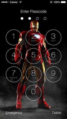 Emulate Android APK Superheroes Lock Screen HD
