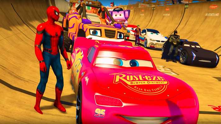 Emulate Android APK Superheroes Roof Jumping : Mqueen Car Racing Game Emulate Android APK Superheroes Roof Jumping : Mqueen Car Racing Game