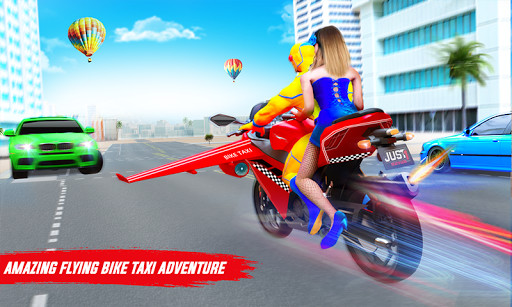 Run android online APK Superhero Flying Bike Taxi Sim from MyAndroid or emulate Superhero Flying Bike Taxi Sim using MyAndroid
